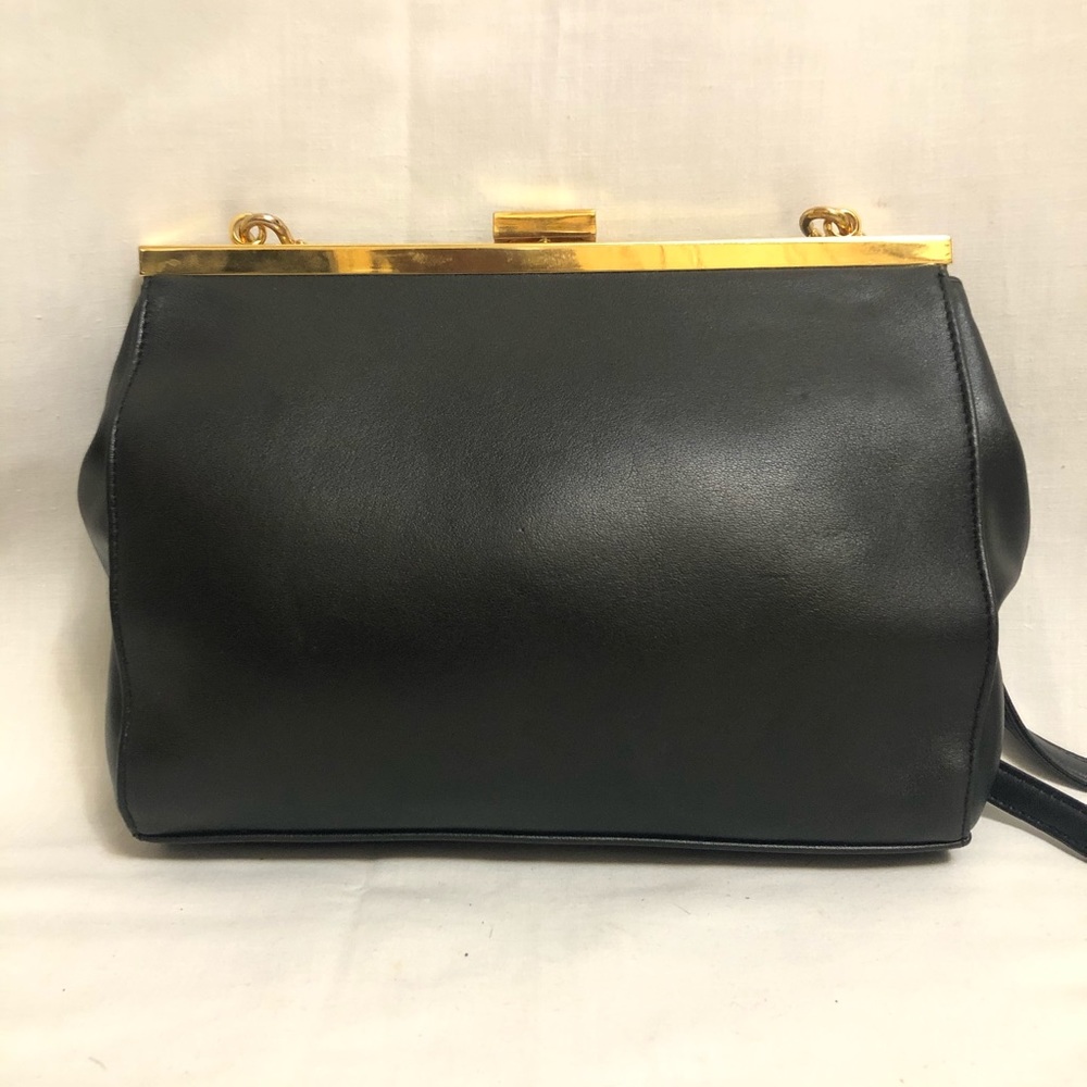 Charter Club Classics Black Leather Shoulder Bag